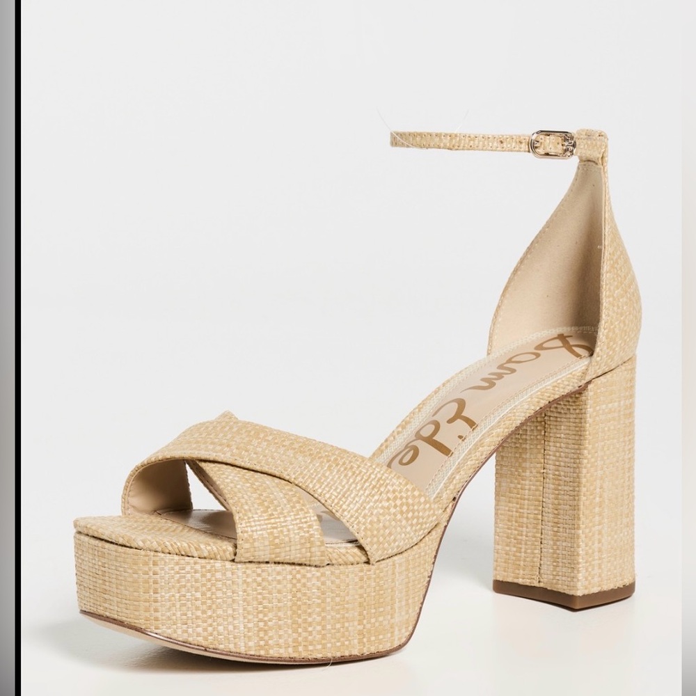 Sam Edelman Tan Wedges NEVER WORN